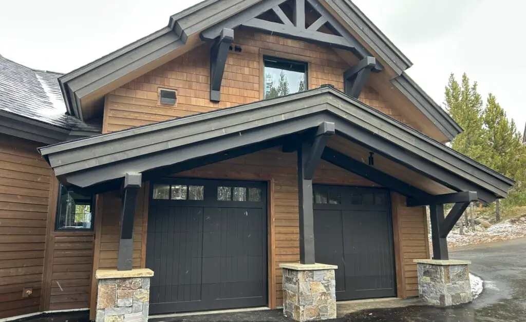 Custom wood Garage Doors installed by Elite Overhead Doors in Big Sky Montana